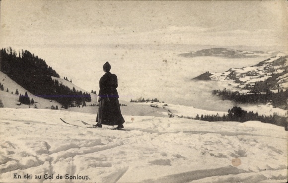 Ak Wintersport, En ski au Col de Sonloup