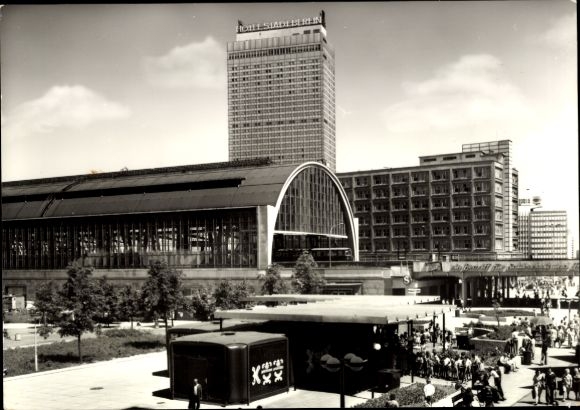 Ak Berlin Mitte, Alexanderplatz, Bahnhof, Hotel Stadt Berlin