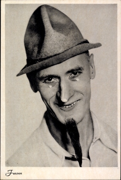 Ak Portrait Fersen, Fersen & Robles, Komödianten, Räderparade