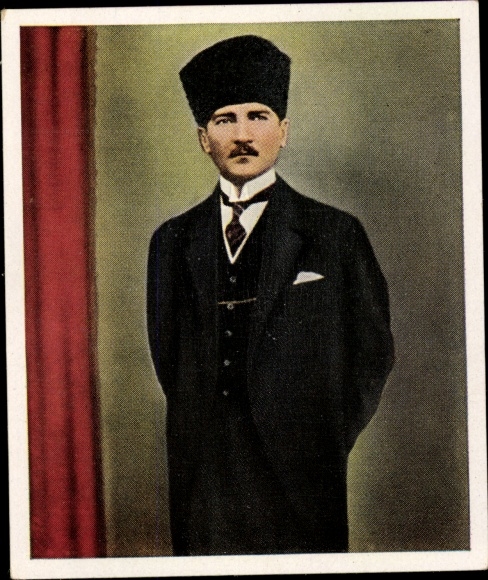 Sammelbild Die Nachkriegszeit Nr. 95, November 1925, Kemal Pascha, türkischer Heerführer