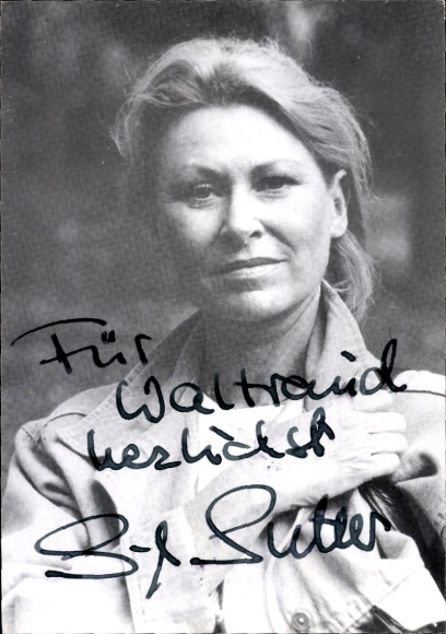 Ak Schauspielerin Sonja Sutter, Portrait, Autogramm