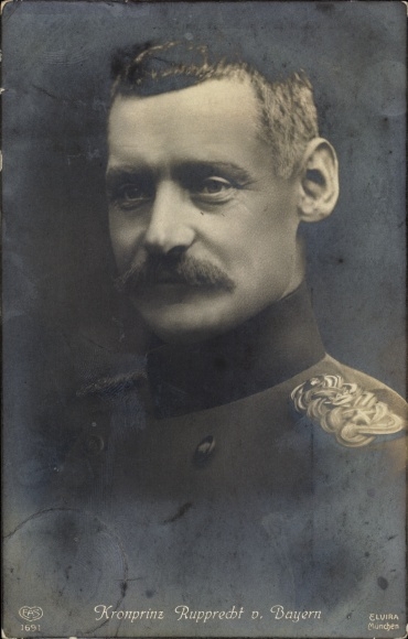 Ak Kronprinz Rupprecht von Bayern, Portrait in Uniform