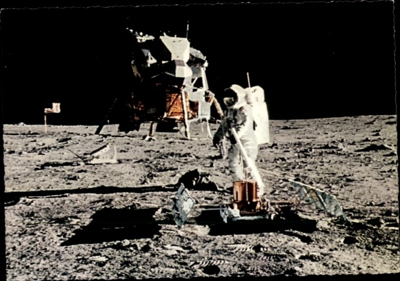 Ak Mondlandung, Apollo 11, 21. Juli 1969, Buzz Aldrin