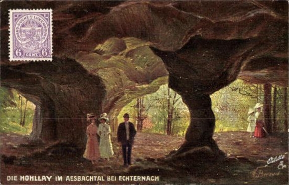 6 Künstler Ak im Umschlag Luxemburg, Oilette Serie von Noel Beraud