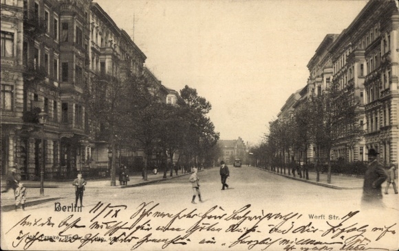 Ak Berlin Tiergarten Moabit, Werftstraße