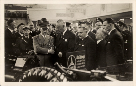 Ak Führer und Reichskanzler Adolf Hitler, Int. Automobil- und Motorrad-Ausstellung Berlin, Mercedes
