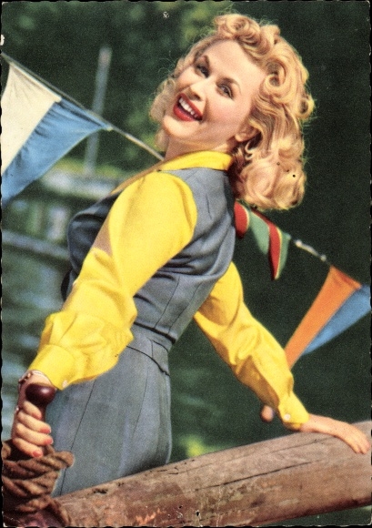 Ak Schauspielerin Bibi Johns, Portrait, Blondine