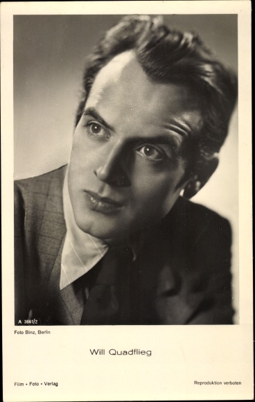 Ak Schauspieler Will Quadflieg, Portrait