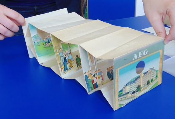 Ziehharmonika Ephemera AEG Fabrikgebäude, Freizeit, Orchester, Kegeln, Fussball