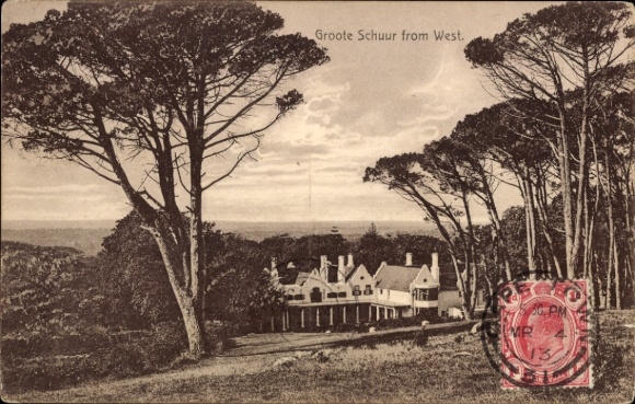 Ak Newlands Kapstadt Cape Town Südafrika, Groote Schuur, Bäume, Landschaft, 