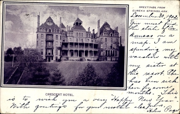 Ak Eureka Springs Arkansas USA, Crescent Hotel