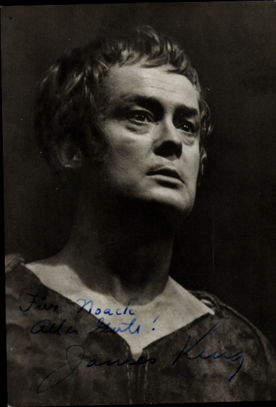 Foto Opernsänger James King, Parsifal, Bayreuther Festspiele, Portrait, Autogramm