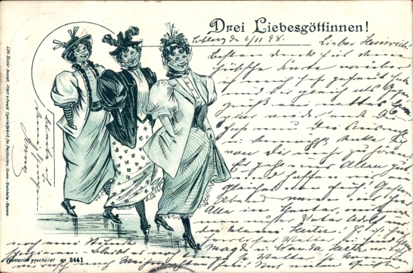 Litho Drei Liebesgöttinnen, Prostituierte