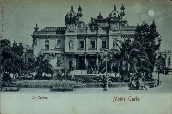 Mondschein Ak Monte Carlo Monaco, Casino