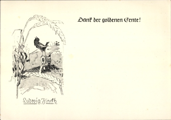 Künstler Ak Jauch, Paul, Dank der goldenen Ernte, Ludwig Finckh