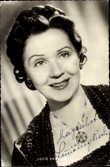 Ak Schauspielerin Lucie Englisch, Portrait, Autogramm