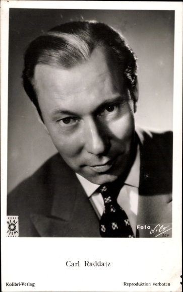 Ak Schauspieler Carl Raddatz, Portrait