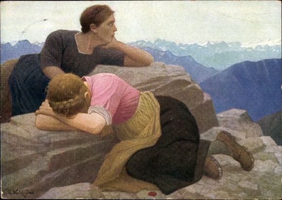 Künstler Ak Walch, Th., Verlorene Heimat, Südtirol