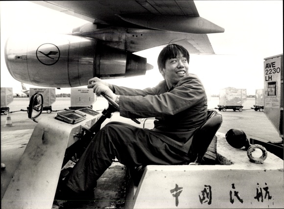 Foto Deutsches Passagierflugzeug, Lufthansa, Boeing 747, Jumbo Jet