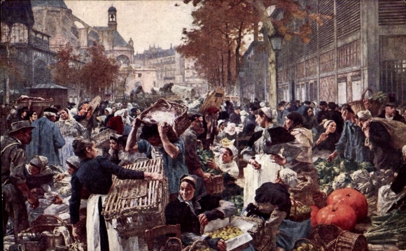 Künstler Ak Lhermitte, L., Paris, Markt