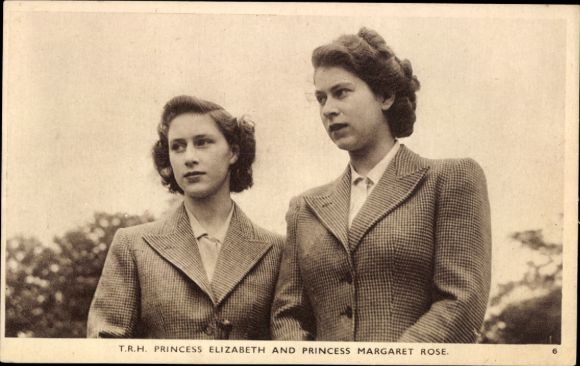 Ak Prinzessin Elisabeth, Prinzessin Margaret Rose, Portrait