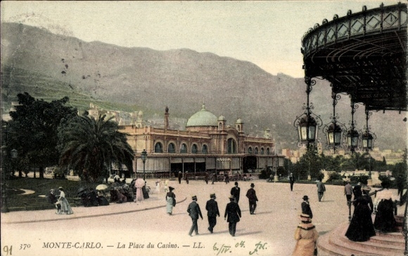 Ak Monte Carlo Monaco, Casino am Platz