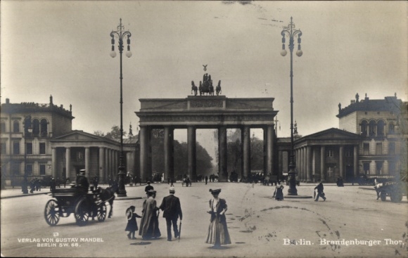 Ak Berlin Mitte, Brandenburger Tor