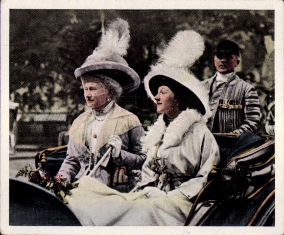 Sammelbild Die Nachkriegszeit Nr. 40 April 1921 Kaiserin Augusta Viktoria verstorben, Viktoria Luise