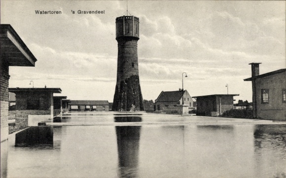 Ak 's Gravendeel Südholland, Watertoren
