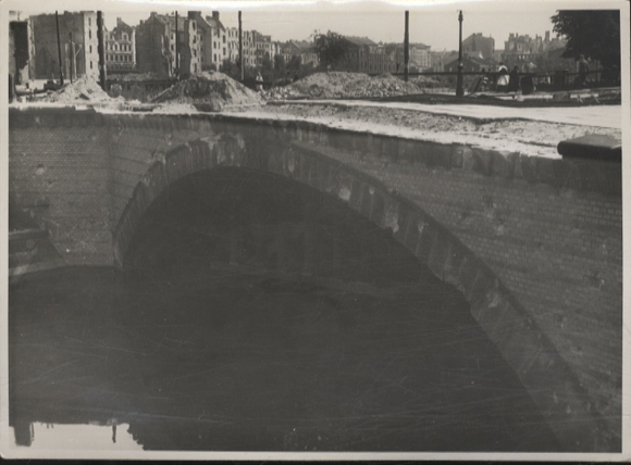 Original Foto Berlin Kreuzberg, Baerwaldbrücke, um 1945/46