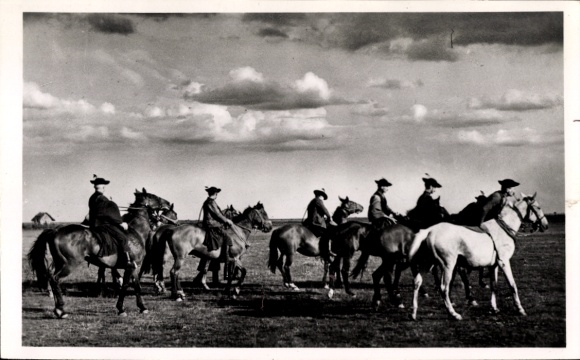 Ak Ungarn, Rosshirten auf der Hortobágy