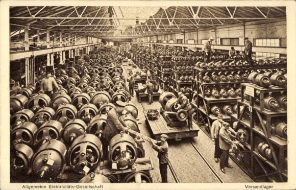 Ak Berlin Köpenick Oberschöneweide, AEG, Versandlager