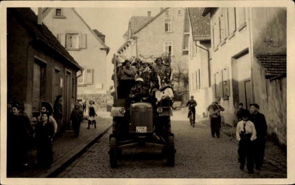 Foto Ak Ludwigshafen am Rhein, Fendt Traktor