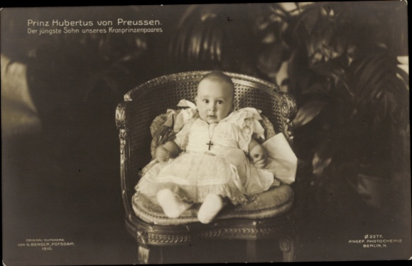 Ak Prinz Hubertus von Preußen, Jüngster Hohenzoller, PH Berlin 2276