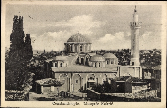 Ak Konstantinopel Istanbul Türkei, Moschee Kahrié,  Kuppeln, Minarett