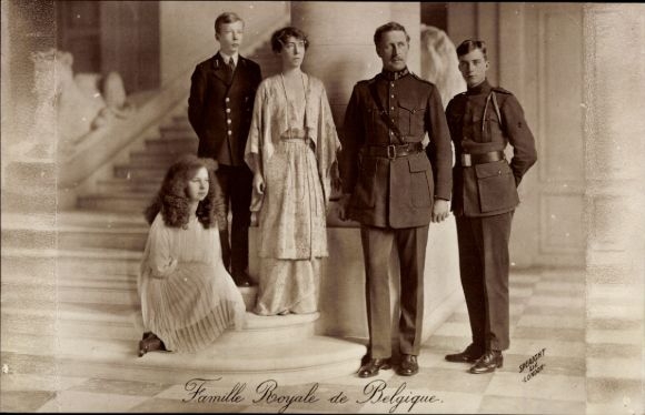Ak Famille Royale de Belgique, König Albert I. von Belgien