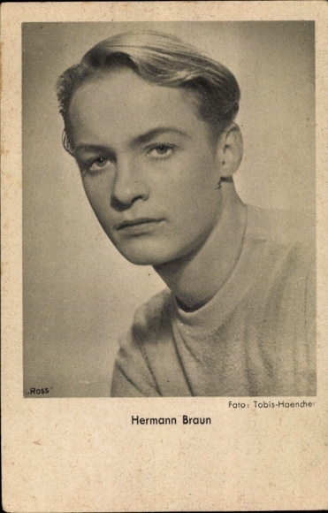 Ak Schauspieler Hermann Braun, Portrait