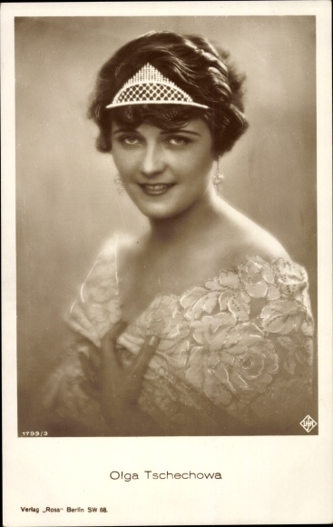 Ak Schauspielerin Olga Tschechowa, Portrait