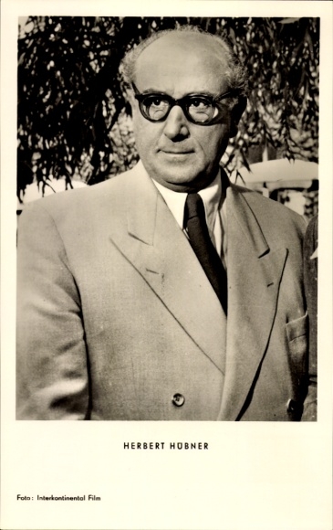 Ak Schauspieler Herbert Hübner, Portrait, Autogramm