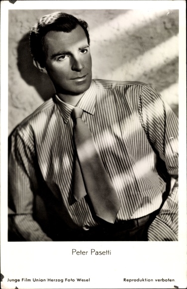 Ak Schauspieler Peter Pasetti, Portrait