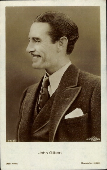 Ak Schauspieler John Gilbert, Portrait