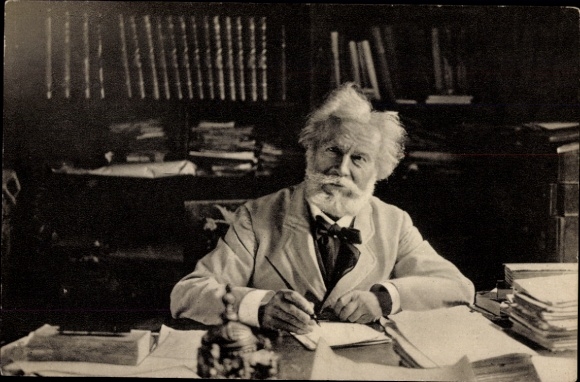 Ak Astronom Camille Flammarion, Portrait