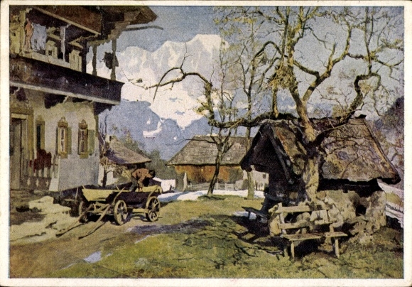 Künstler Ak Kempf-Harlenkampf, G. Th., Um Ostern, HDK 260