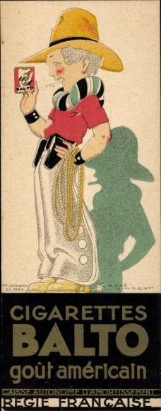 Künstler Ak Werbung, Zigaretten Balto, Rauchende Kinder