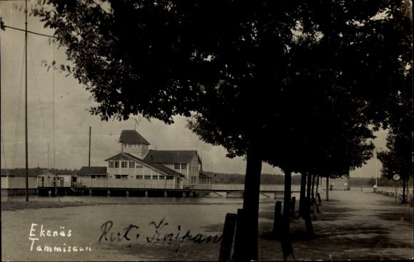 Foto Ak Ekenäs Tammisaari Finnland, Gebäude am Wasser