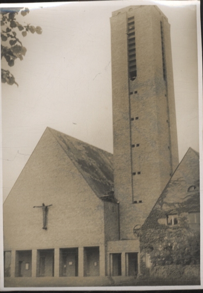 Original Foto Berlin Dahlem, Jesus-Christus-Kirche am Thielplatz, um 1947