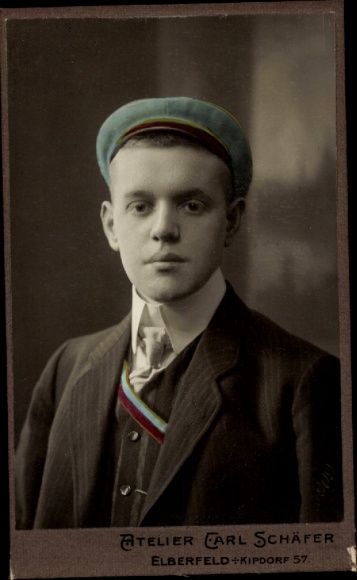 Studentika CdV Elberfeld Wuppertal, Porträt eines Studenten