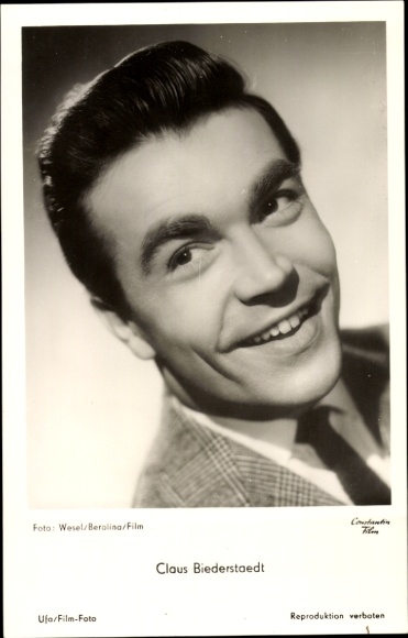 Ak Schauspieler Claus Biederstaedt, Portrait