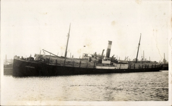Foto Ak Frachtschiff Arcturus, aus Finnland?
