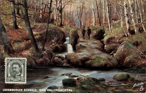 6 Künstler Ak im Umschlag Luxemburg, Oilette Serie von Noel Beraud